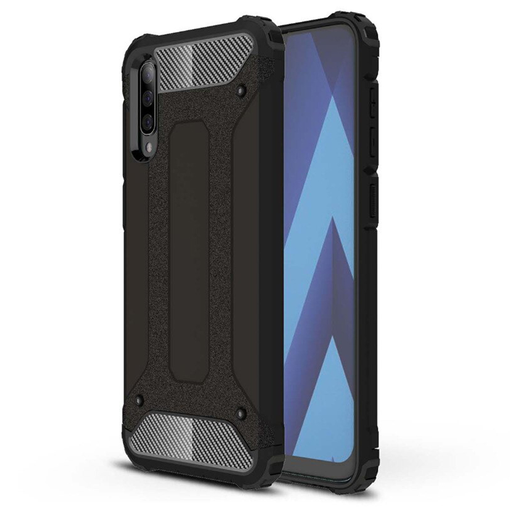 Levně Techsuit Hybridní brnění Samsung Galaxy A70 A70s Černá