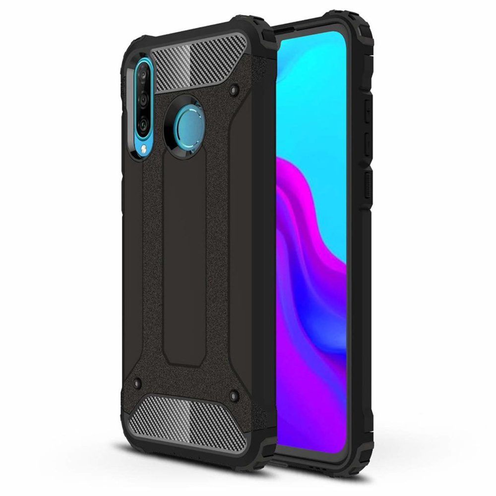 Levně Techsuit Hybridní pouzdro Huawei P30 lite P30 lite New Edition Černá