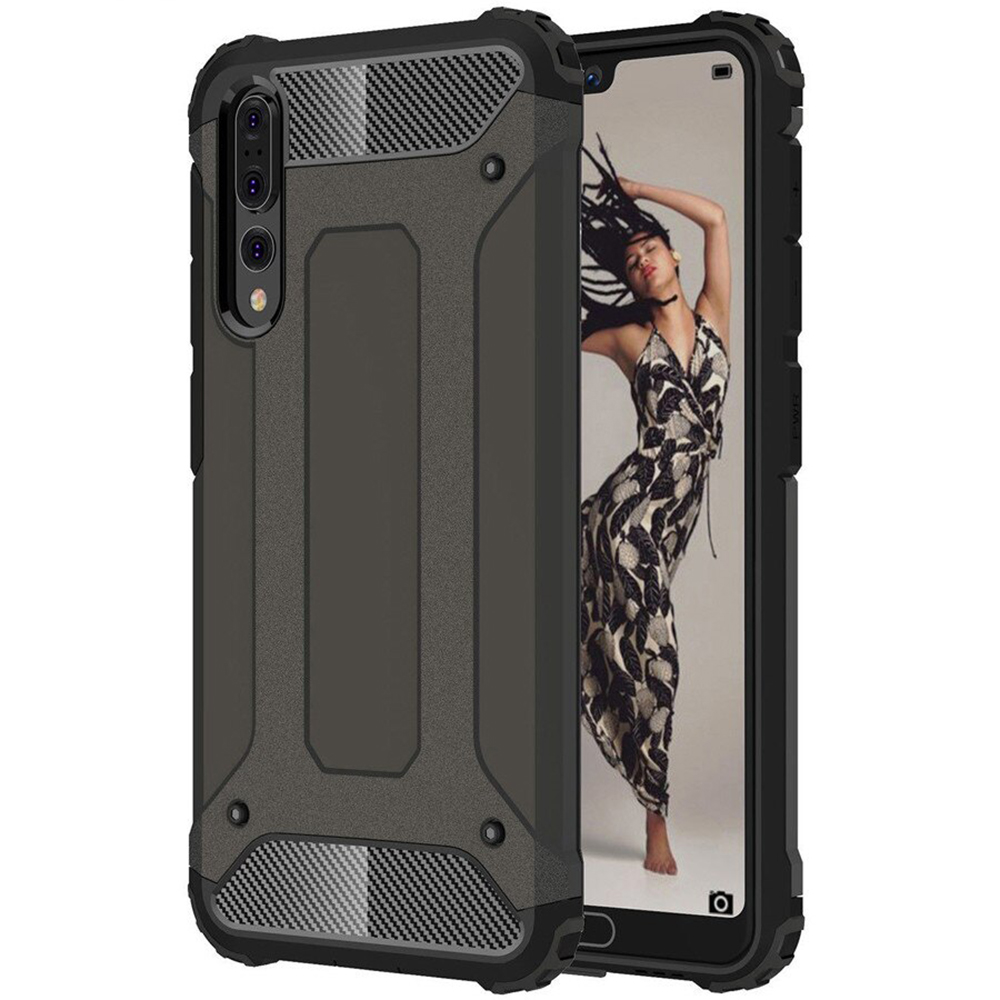 Levně Techsuit Hybridní Ochrana Huawei P20 Pro Černá