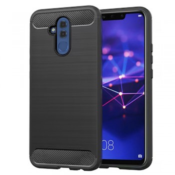 Techsuit Karbon Silikon Huawei Mate 20 lite Černá