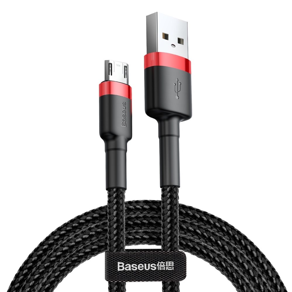 Levně Baseus Datový kabel Cafule USB na Micro-USB 1.5A 2m Červenočerný