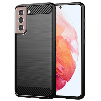 Techsuit Karbon Silikon Samsung Galaxy S21 Černá