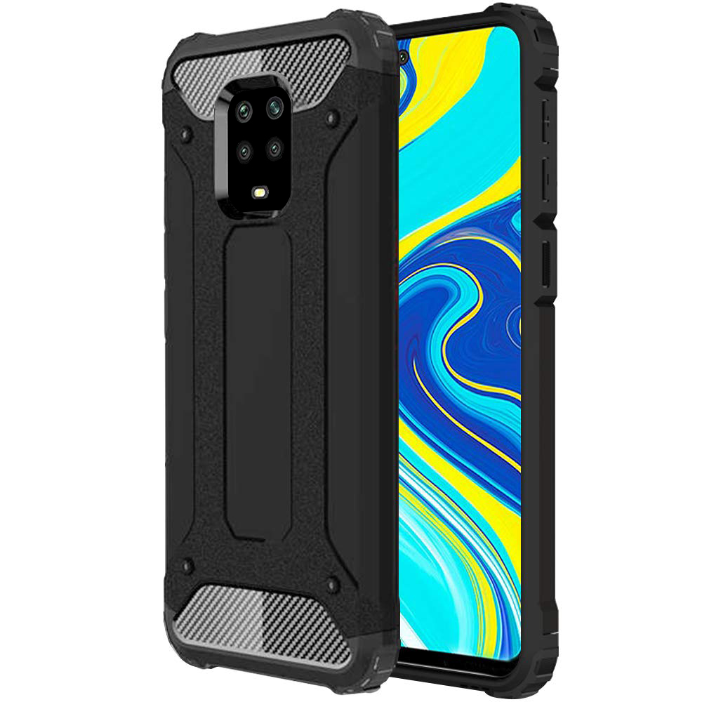 Levně Techsuit Hybrid Armor Xiaomi Redmi Note 9S a 9 Pro Max Černá