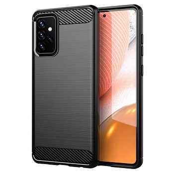 Techsuit Carbon Silikon Samsung Galaxy A72 4G A72 5G Černý
