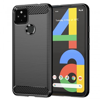Techsuit Karbon Silikon Google Pixel 4a 5G Černý
