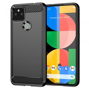 Techsuit Carbon Silicone Google Pixel 5 Černá