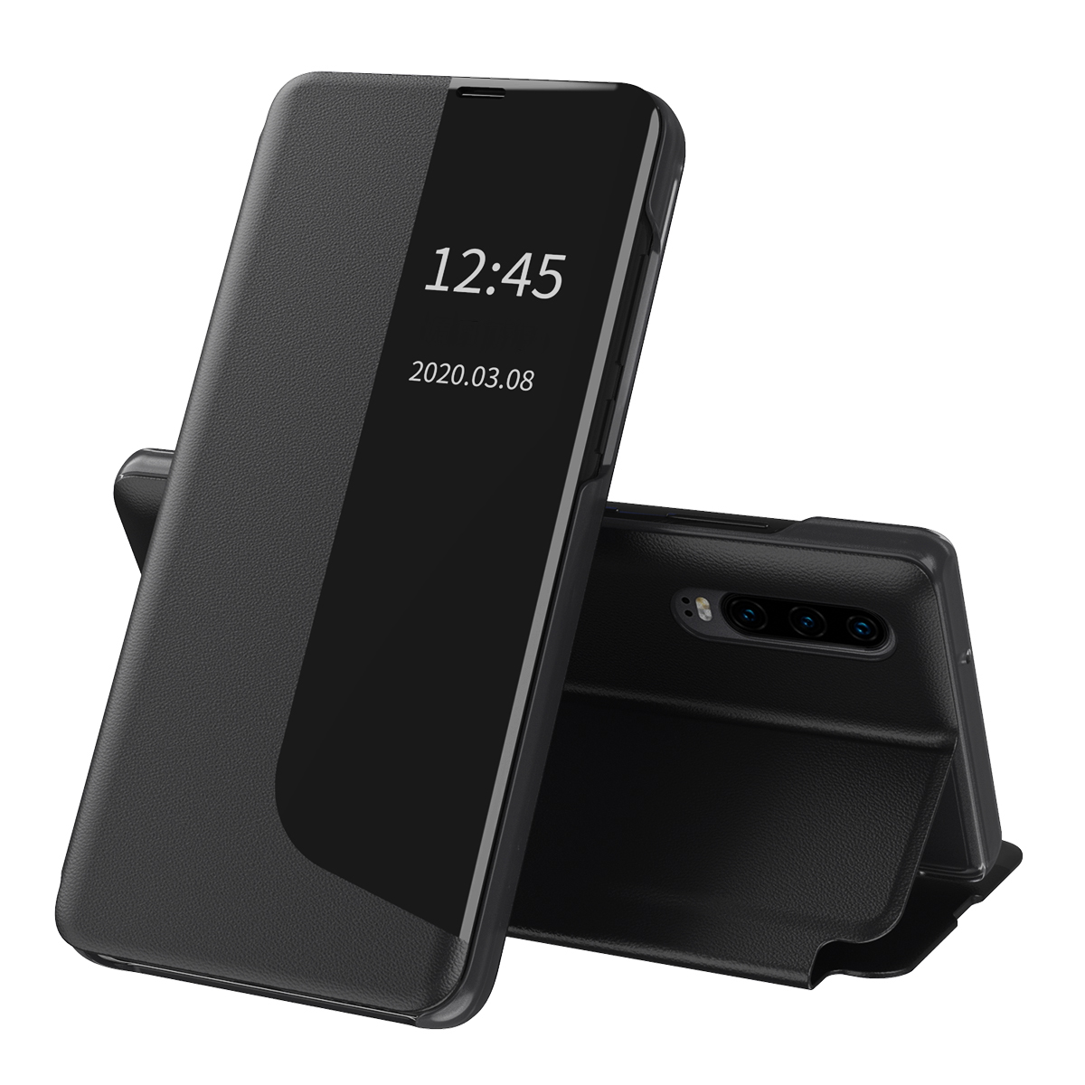 Levně Techsuit eFold Series Huawei P30 Černý