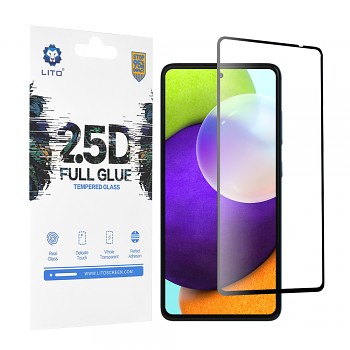 Lito 2.5D FullGlue sklo A52 4G A52 5G A52s 5G Černé