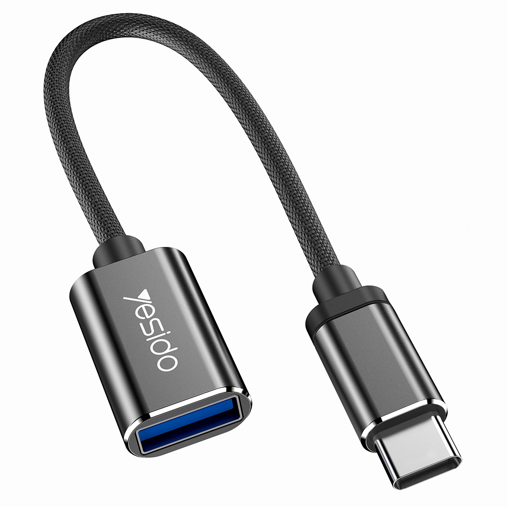 Levně Yesido OTG Kabel Adaptér GS01 Type-C na USB 2.0 Plug &amp; Play Černý