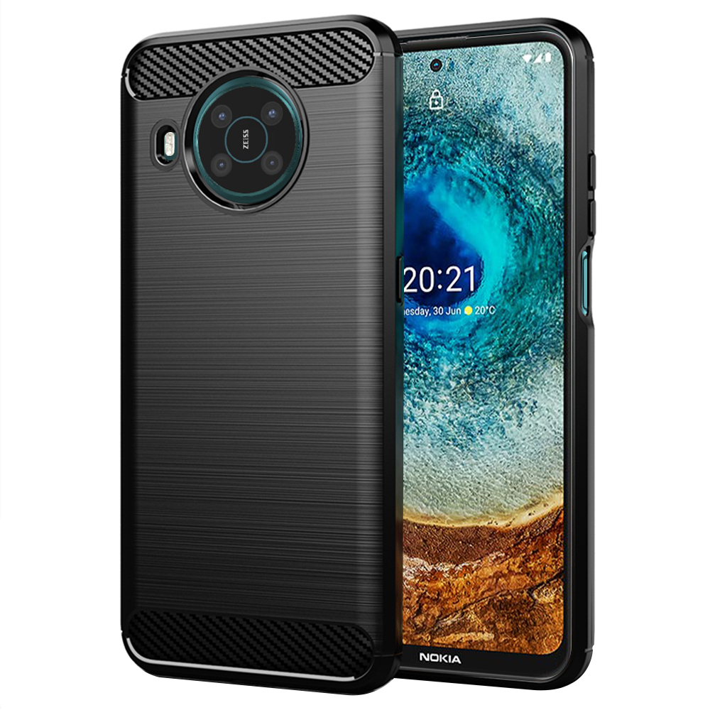 Levně Techsuit Karbon Silikon Nokia X10 X20 Černý