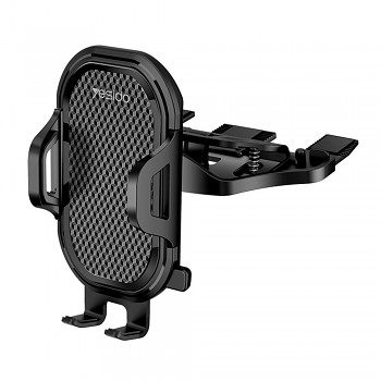 Yesido Držák do auta C84 Svorkový úchyt do CD slotu Černý