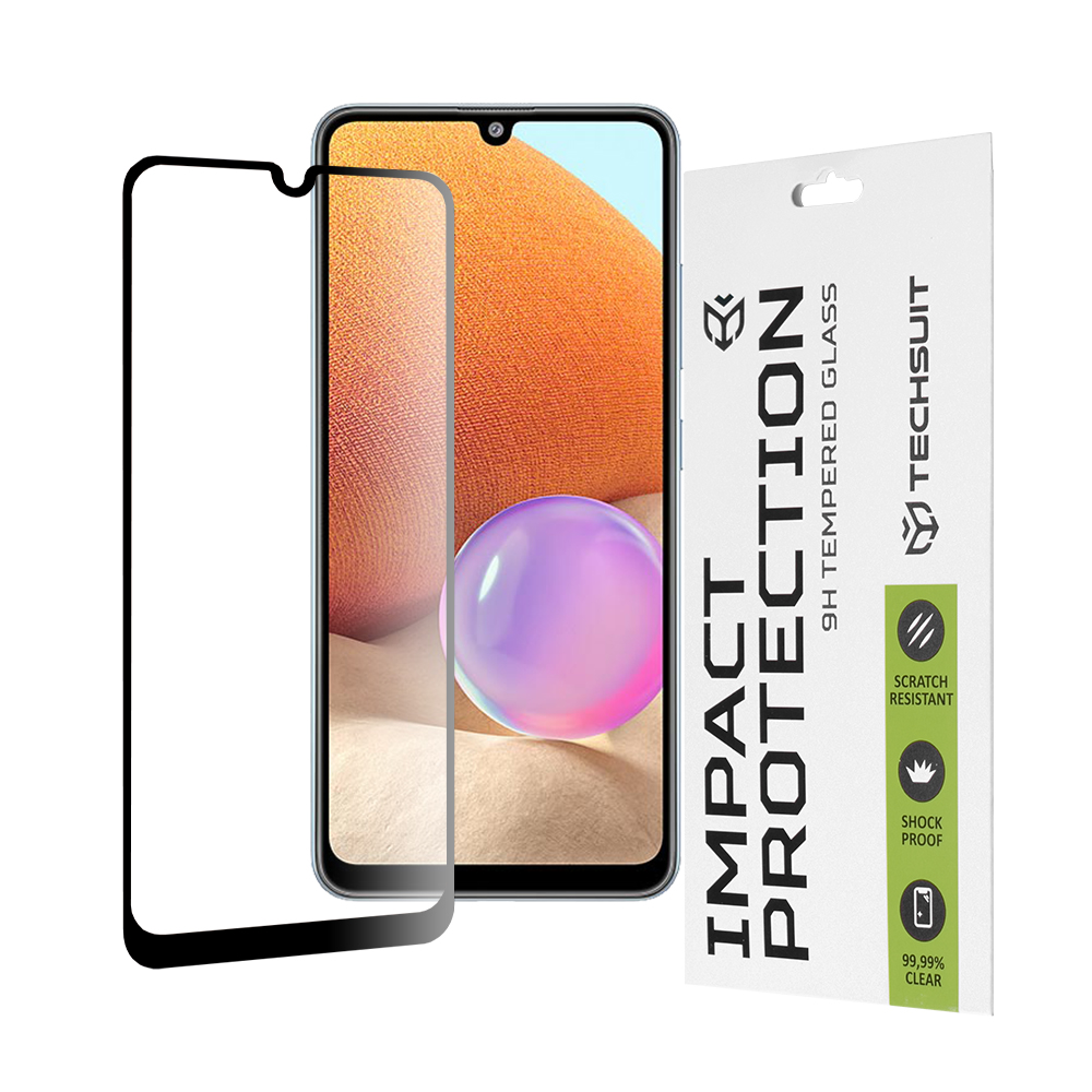 Levně Techsuit 111D Celoplošné sklo Samsung Galaxy A32 4G A33 5G Černá