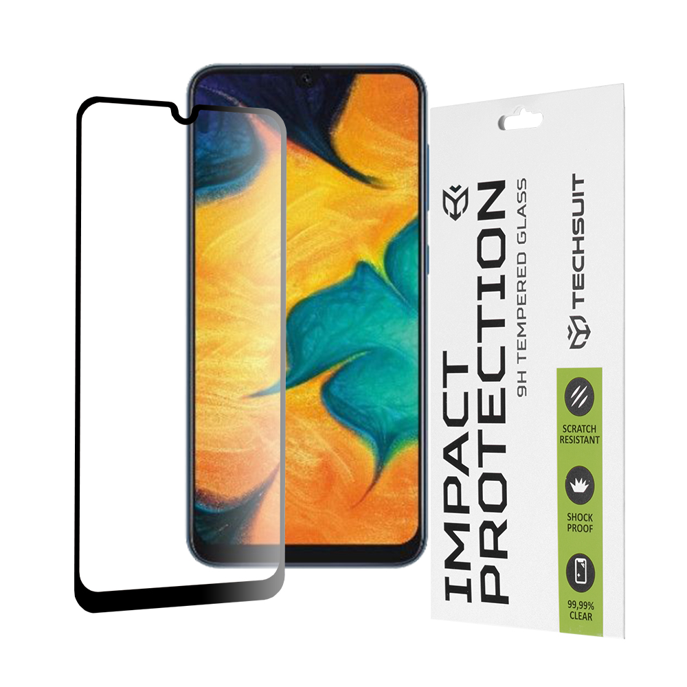 Levně Techsuit 111D Celoplošné Lepené Sklo Samsung Galaxy A M Černé