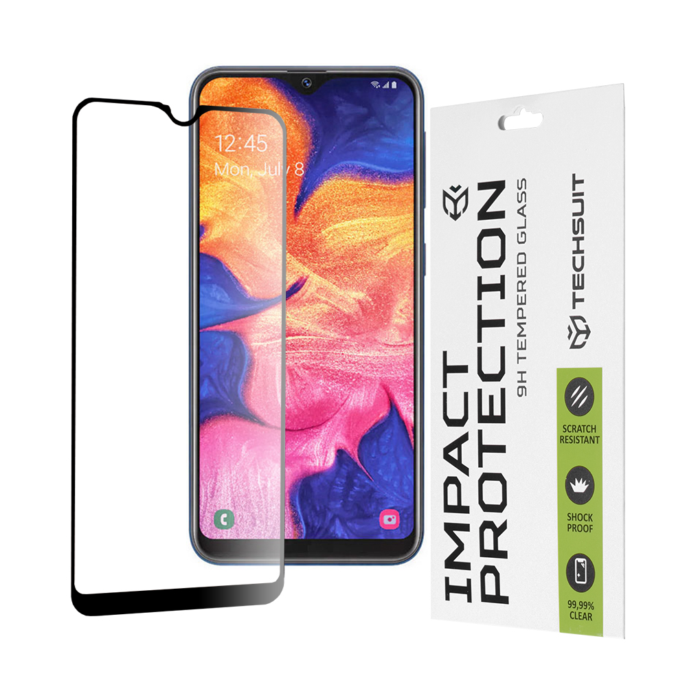 Levně Techsuit 111D Celoplošné lepené sklo Samsung Galaxy A10e A20e Black