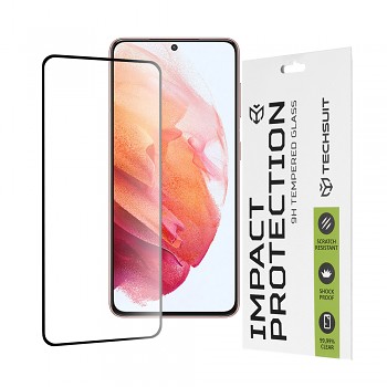 Techsuit 111D Celoplošné sklo plné lepení Samsung Galaxy S21 5G Black