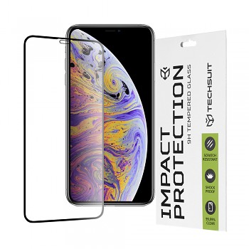 Techsuit 111D Celoplošné Sklo iPhone 11 Pro Max Černé