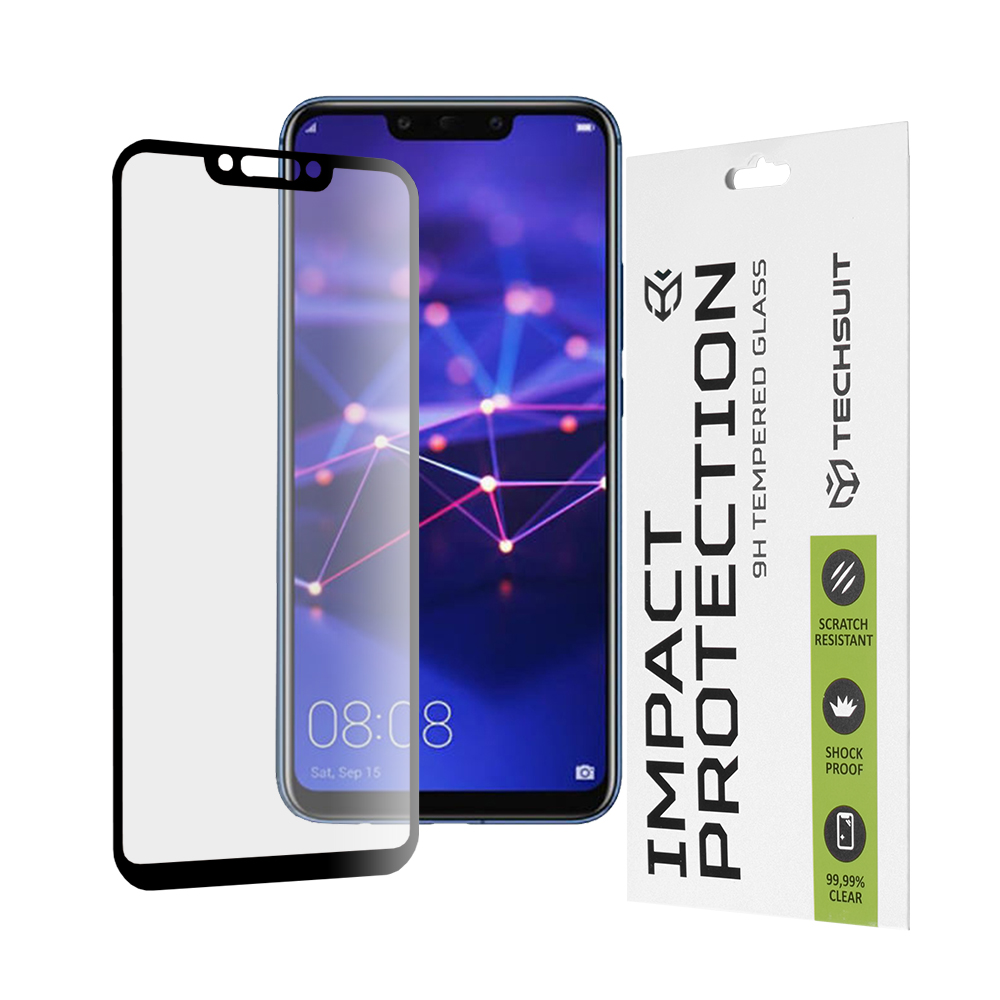 Levně Techsuit 111D Ochranné sklo Huawei Mate 20 Lite Nova 3 Černé