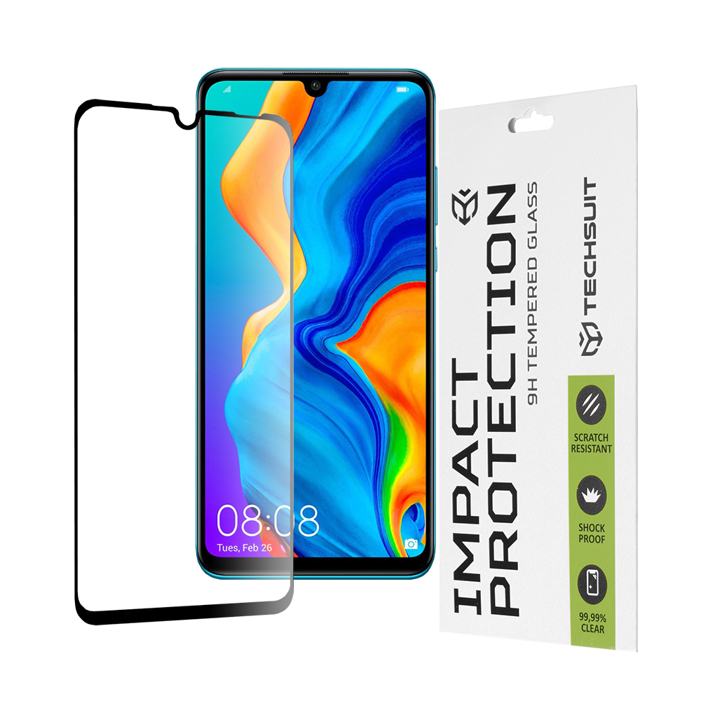 Levně Techsuit 111D Celoplošné sklo Huawei P30 Lite New Edition Black