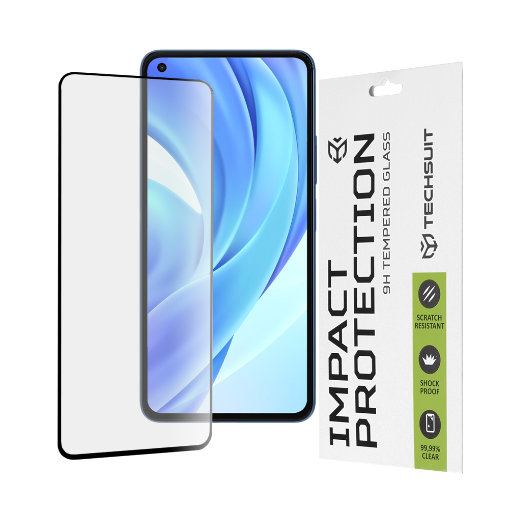 Levně Techsuit 111D Sklo Xiaomi Mi 11 Lite 4G 5G 5G NE Černé
