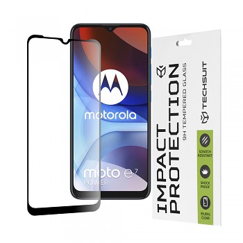 Techsuit 111D Celoplošné sklo Motorola Moto E7 Power Black