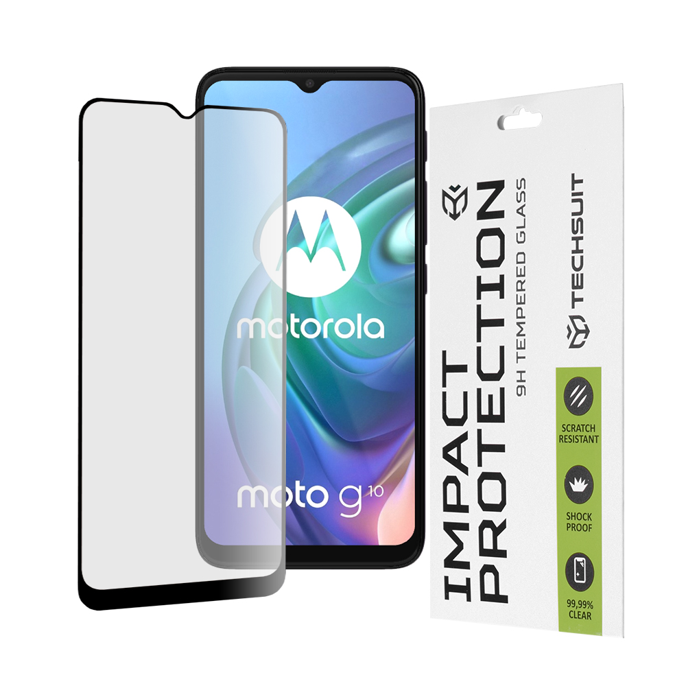 Levně Techsuit 111D Celolepicí sklo černé pro Motorola Moto G10 G20 G30
