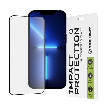 Techsuit 111D Celoplošné sklo iPhone 13 Pro Max iPhone 14 Plus Černé
