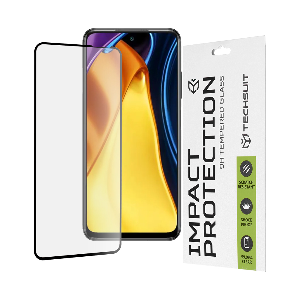 Levně Techsuit 111D Celoplošné Celolepené Sklo Xiaomi Redmi Note 10 5G Poco M3 Pro 5G Černé