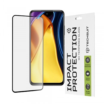 Techsuit 111D Celoplošné Celolepené Sklo Xiaomi Redmi Note 10 5G Poco M3 Pro 5G Černé