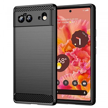Techsuit Karbon Silikon Google Pixel 6 Černá