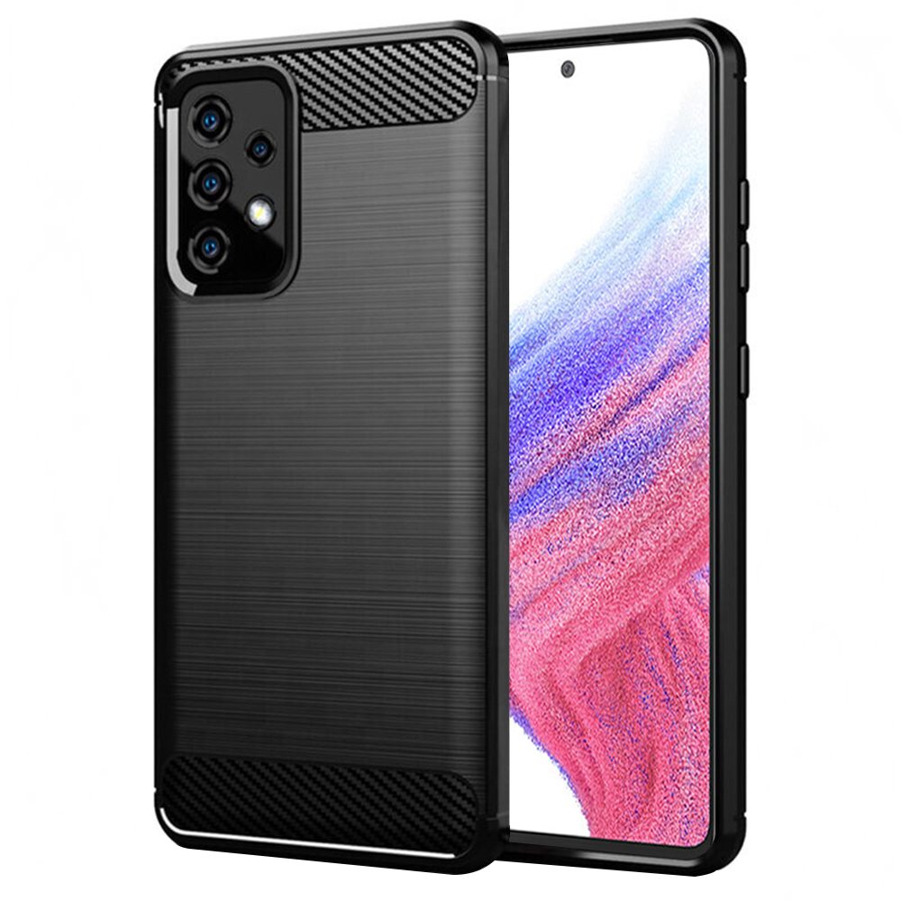 Levně Techsuit Karbon Silikon Samsung Galaxy A53 5G Černý