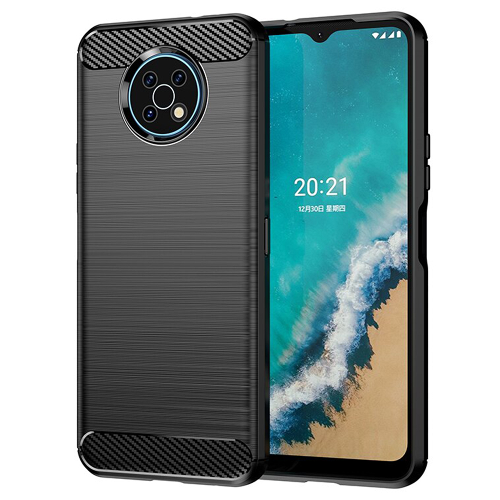Levně Techsuit Carbon Silicone Nokia G50 Černá