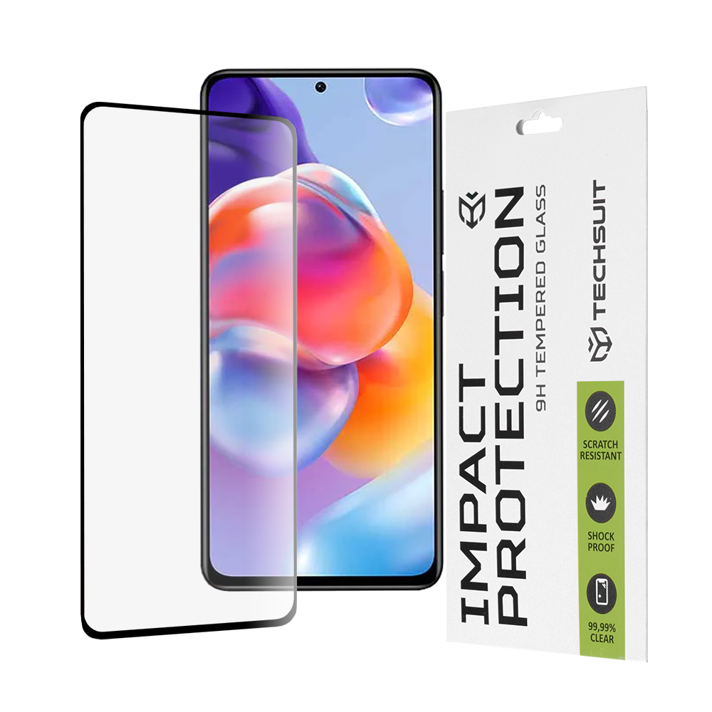 Levně Techsuit 111D Celoplošné sklo Xiaomi Redmi Note 11 Pro Černé