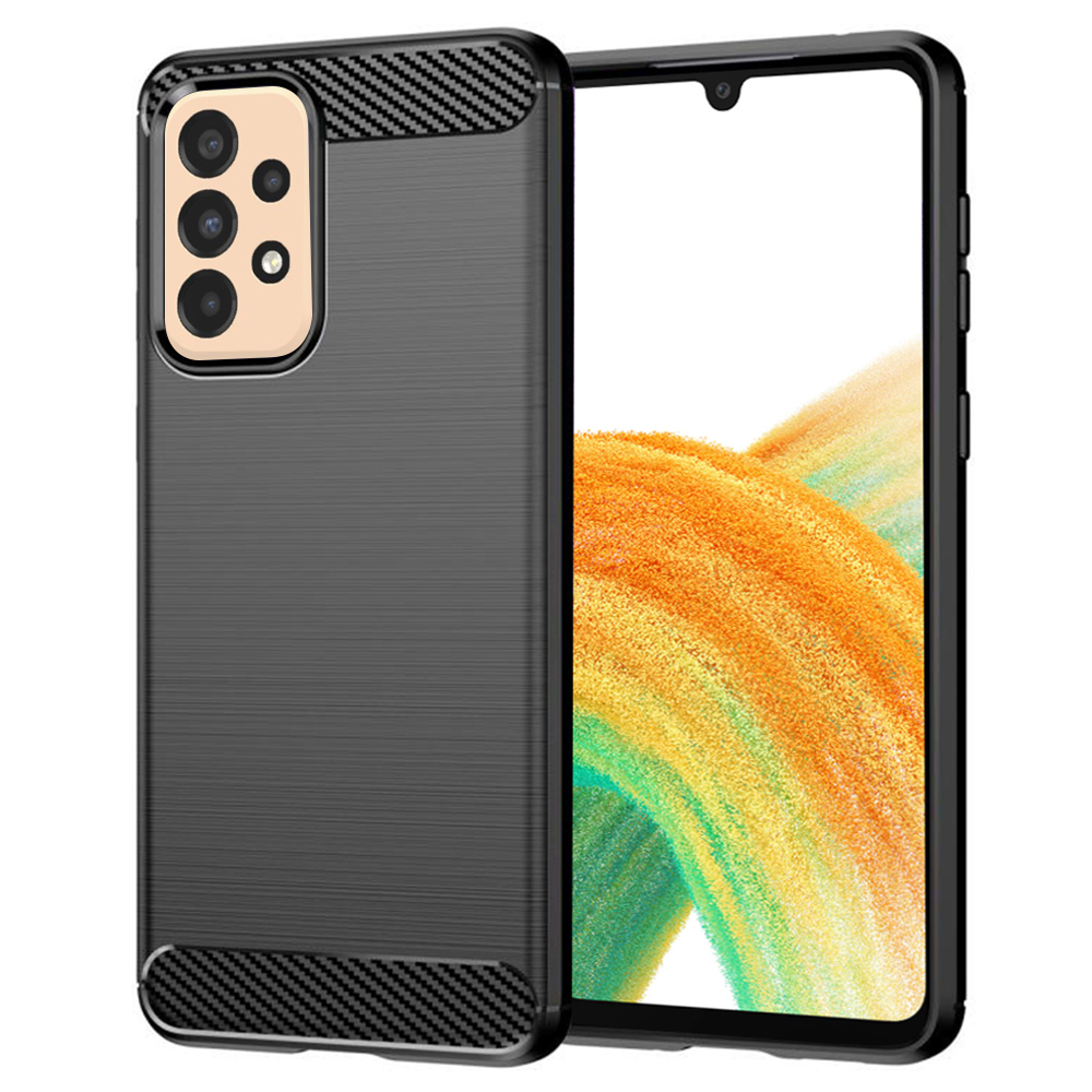 Levně Techsuit Karbon Silikon Samsung Galaxy A33 5G Černý
