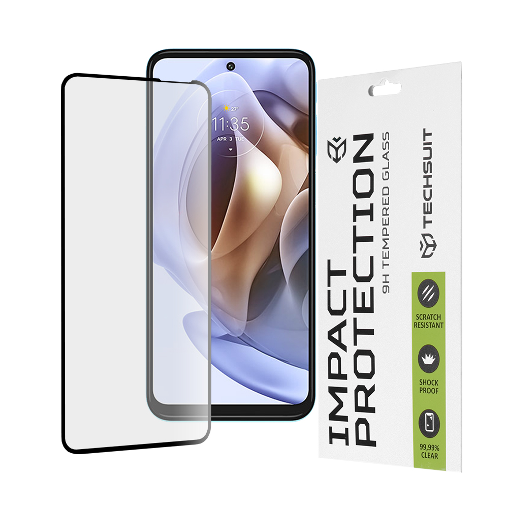 Levně Techsuit 111D Celoplošné lepené sklo Motorola Moto G Black