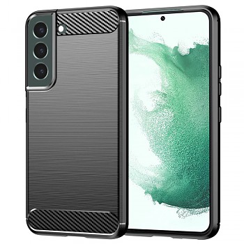 Techsuit Karbon Silikon Samsung Galaxy S22 Plus Černý