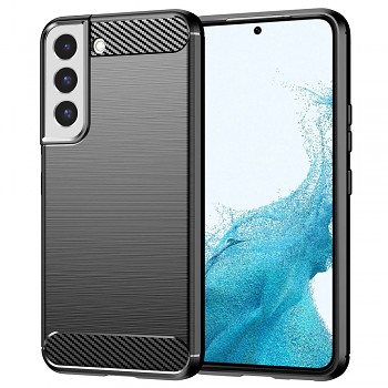 Techsuit Karbon Silikon Samsung Galaxy S22 Černý
