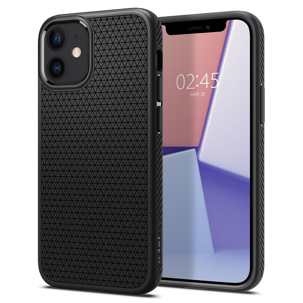 Levně Spigen Liquid Air iPhone 12 iPhone 12 Pro Černá