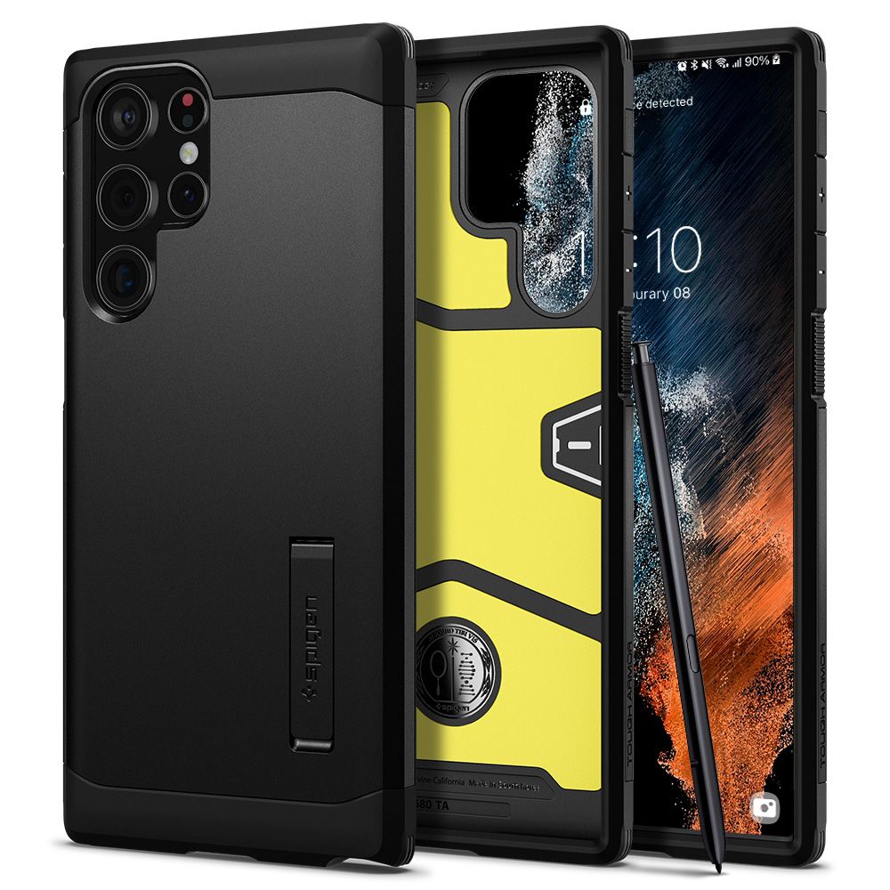 Levně Spigen Tough Armor Samsung Galaxy S22 Ultra Černá