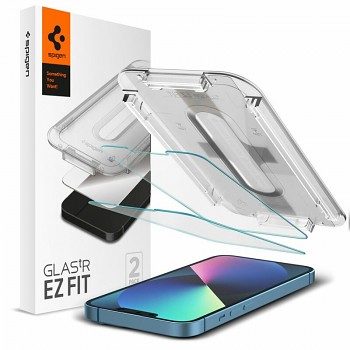 Spigen Glas.tR EZ-FIT 2 kusy Čiré pro iPhone 13 13 Pro 14 16e