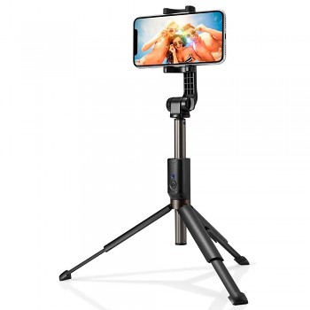 Spigen Selfie tyč S540W Stabilní monopod stativ Bluetooth 90cm Černá