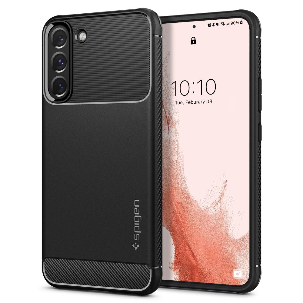 Levně Spigen Odolné pouzdro Samsung Galaxy S22 Černé