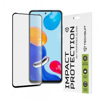 Techsuit 111D Celoplošné sklo Xiaomi Redmi Note 11 11S Poco M4 Pro Černé