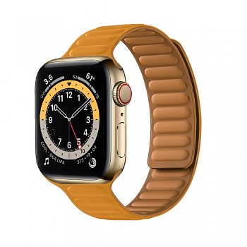 Techsuit Řemínek W035 pro ženy Apple Watch 38/40/41/42mm Oranžový