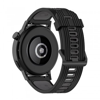 Techsuit Řemínek 20mm W002 Černý Samsung Galaxy Watch Huawei GT