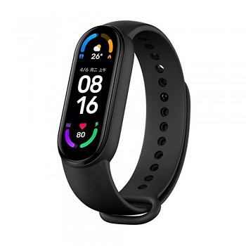 Techsuit Řemínek W013 pro Xiaomi Mi Band 5 6 Amazfit Band 5 Černý