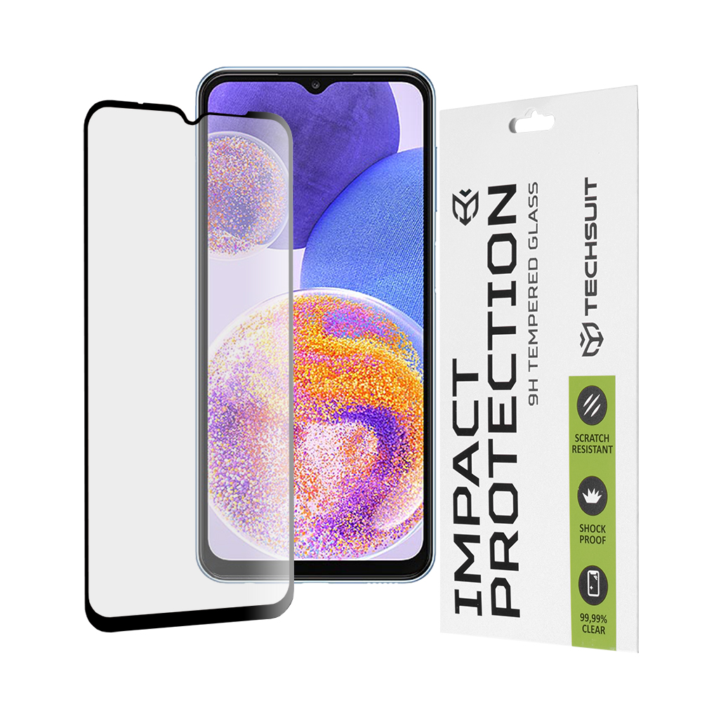 Levně Techsuit 111D Celolepicí sklo Samsung Galaxy A13 4G M13 A23 Black
