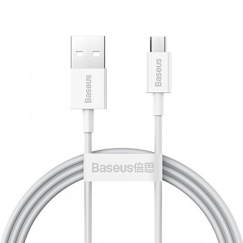 Baseus Datový kabel Superior Series USB na Micro-USB 2A 1m Bílý