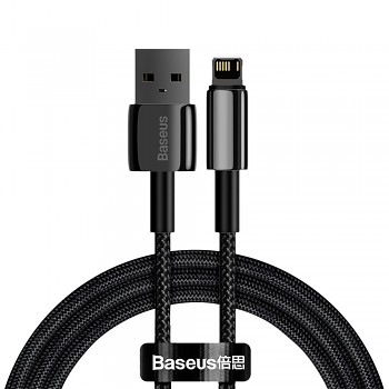 Baseus Kabel Tugsten Gold USB na Lightning 2.4A 1m Černý
