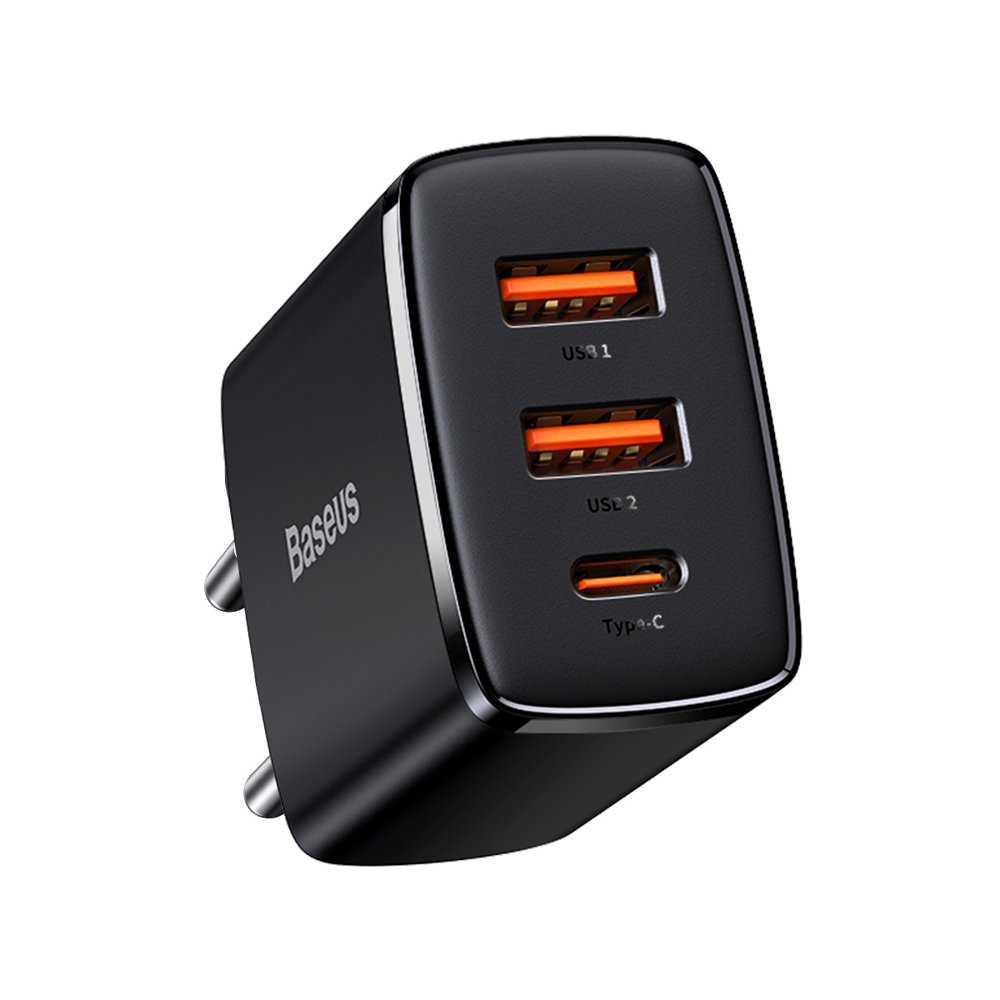 Levně Baseus Síťová nabíječka Kompaktní (CCXJ-E01) USB-C PD 30W Černá