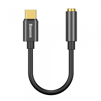 Baseus Audio Kabel Adaptér L54 Type-C na Jack 3.5mm DAC Černý